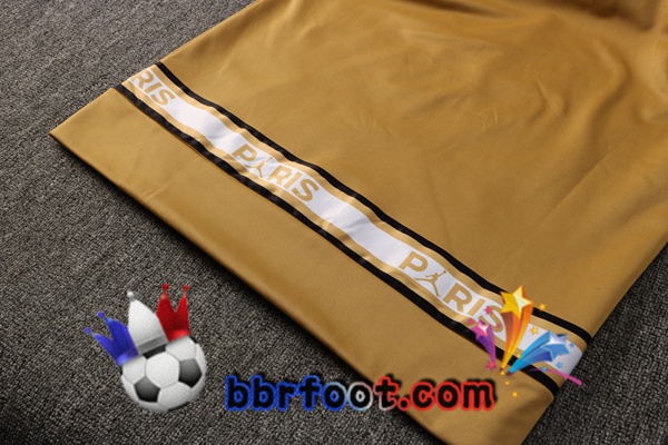 Veste A Capuche Survetement Foot JORDAN Paris PSG Jaune 21/22