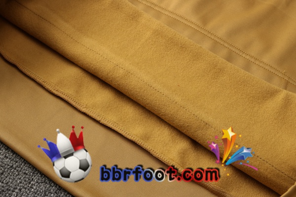Veste A Capuche Survetement Foot JORDAN Paris PSG Jaune 21/22