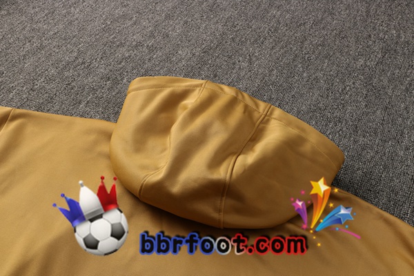 Veste A Capuche Survetement Foot JORDAN Paris PSG Jaune 21/22