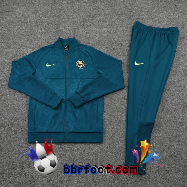 Veste Survetement Foot Club America Bleu 21/22