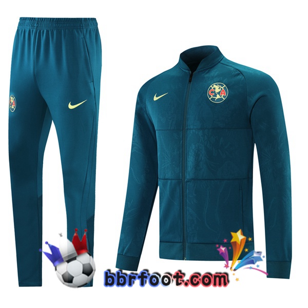 Veste Survetement Foot Club America Bleu 21/22