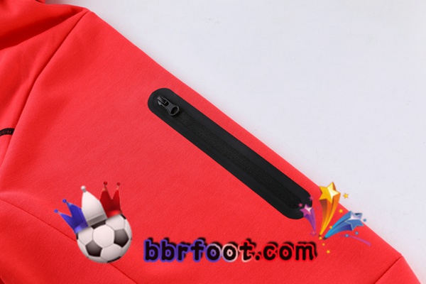 Veste A Capuche Survetement Foot FC Liverpool Orange 21/22