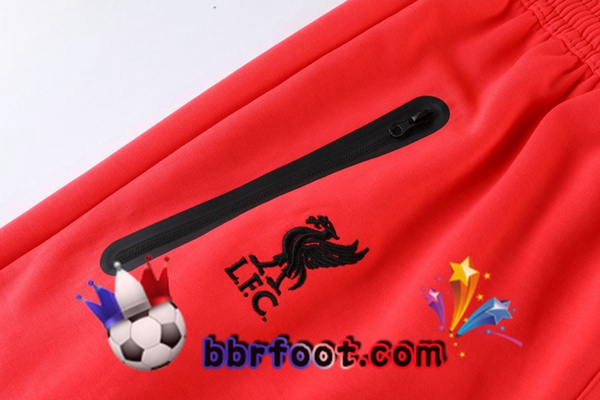 Veste A Capuche Survetement Foot FC Liverpool Orange 21/22