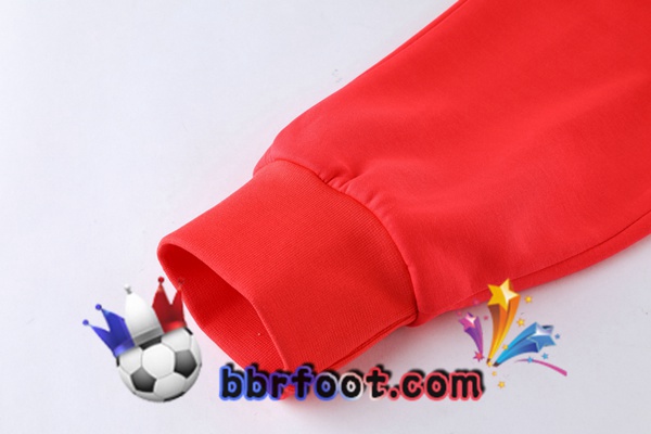 Veste A Capuche Survetement Foot FC Liverpool Orange 21/22