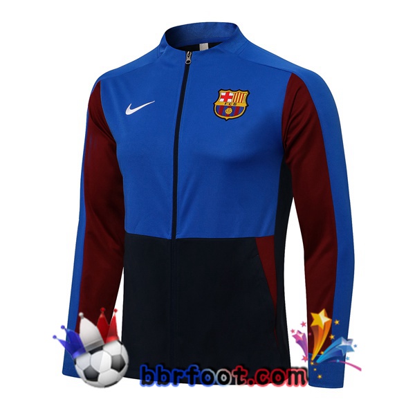 Veste Foot FC Barcelone Bleu Noir 21/22
