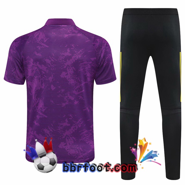 Polo Foot Bayern Munich + Pantalon Gris Noir 21/22