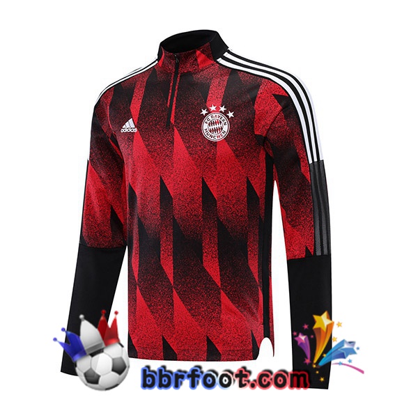 Sweatshirts Homme Bayern Munich Rouge Noir 21/22
