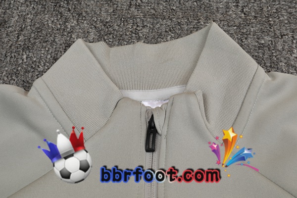Veste Survetement Foot Juventus Gris Clair 21/22
