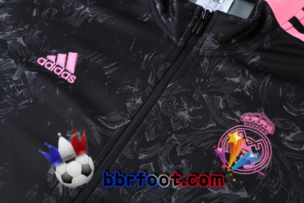 Veste Survetement Foot Real Madrid Noir 21/22