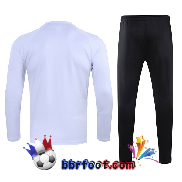 Veste Survetement Foot Real Madrid Blanc 21/22