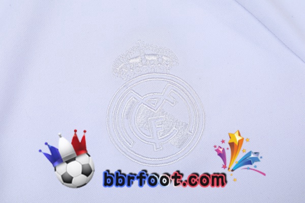 Veste Survetement Foot Real Madrid Blanc 21/22