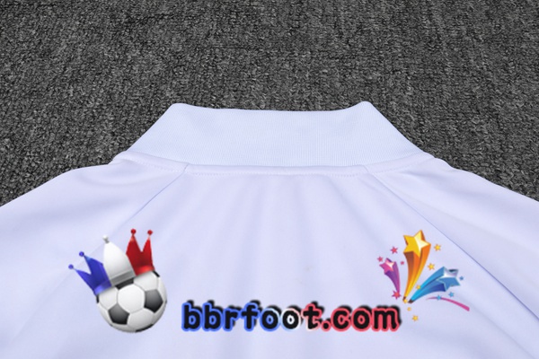 Veste Survetement Foot Manchester United Blanc 21/22
