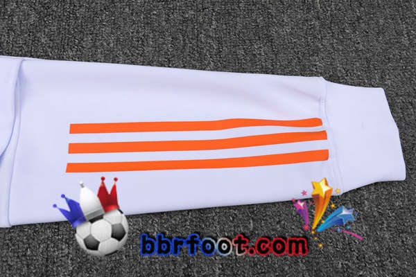 Veste Survetement Foot Manchester United Blanc 21/22