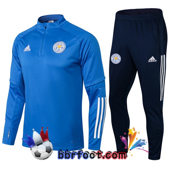 Survetement Foot Leicester City Bleu 21/22