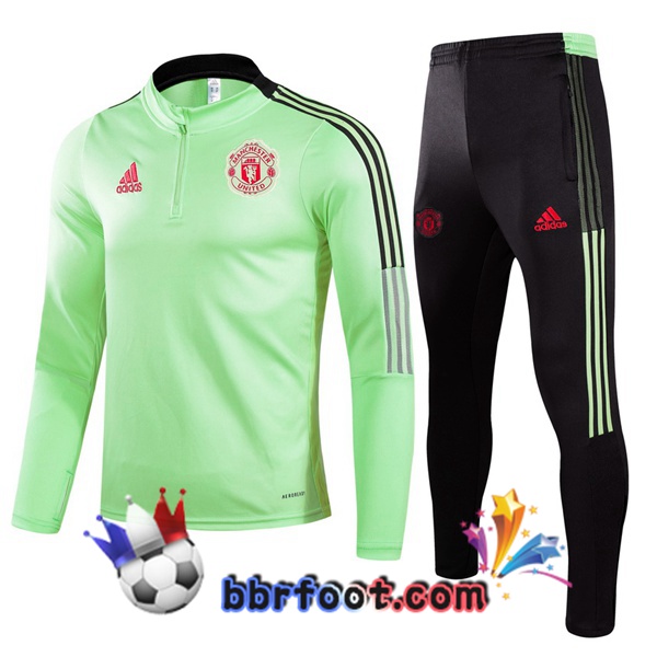 Survetement Foot Manchester United Vert 21/22
