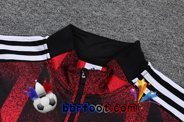 Survetement Foot Bayern Munich Rouge Noir 21/22