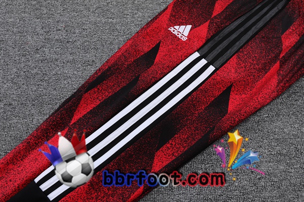 Survetement Foot Bayern Munich Rouge Noir 21/22