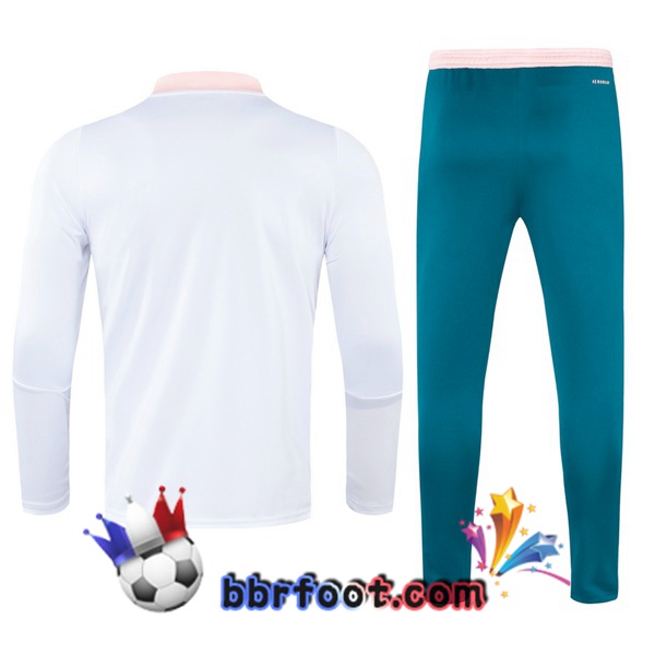 Survetement Foot Arsenal Blanc 21/22