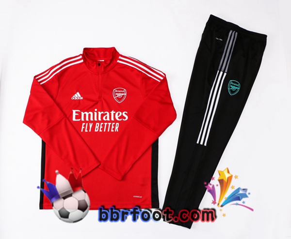 Survetement Foot Arsenal Rouge 21/22