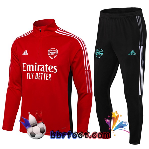 Survetement Foot Arsenal Rouge 21/22