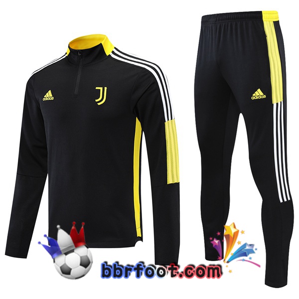 Survetement Foot Juventus Noir Jaune 21/22