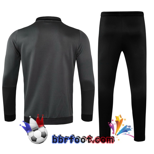 Veste Survetement Foot Juventus Gris 21/22