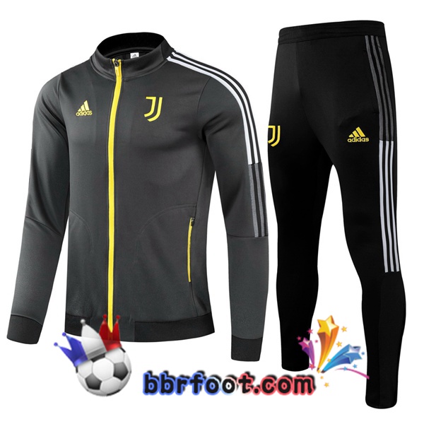 Veste Survetement Foot Juventus Gris 21/22