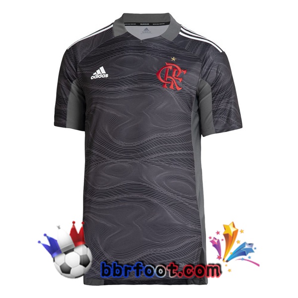 Maillot Foot Flamengo Gardien de but Gris 21/22