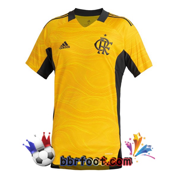 Maillot Foot Flamengo Gardien de but Jaune 21/22