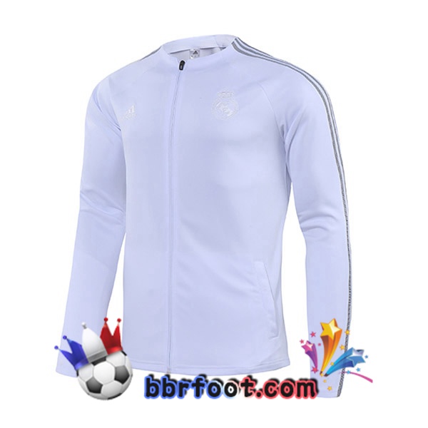 Veste Foot Real Madrid Blanc 21/22