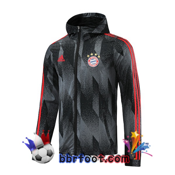 Coupe Vent Bayern Munich Noir Gris 21/22 Coupe Vent Bayern Munich Noir Gris 21/22