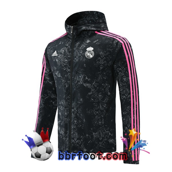 Coupe Vent Real Madrid Noir 21/22