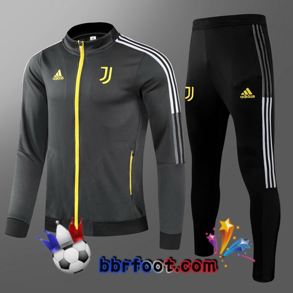Survetement Foot Juventus Enfant Gris 21/22