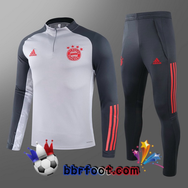 Survetement Foot Bayern Munich Enfant Gris 21/22