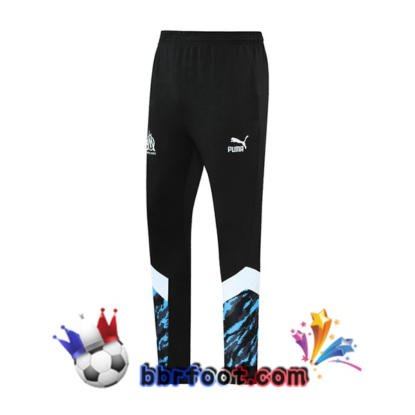 Pantalon Foot Marseille OM Noir Bleu 21/22
