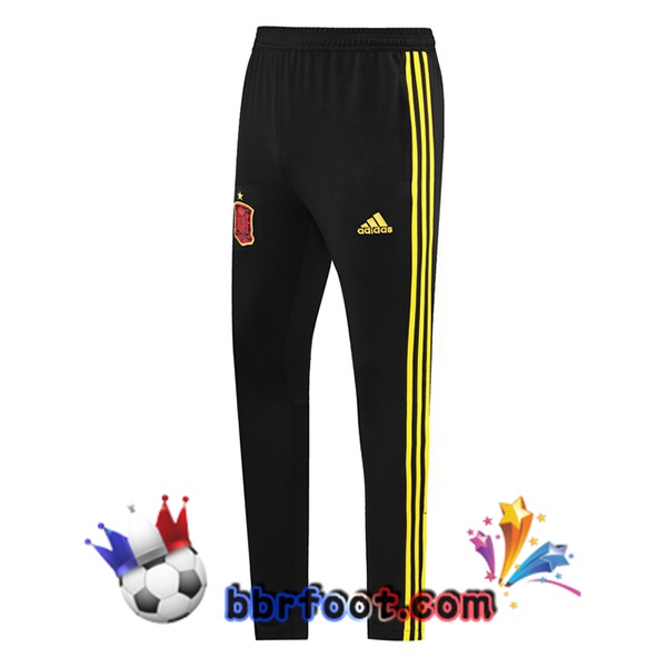 Pantalon Foot Espagne Noir Jaune 21/22