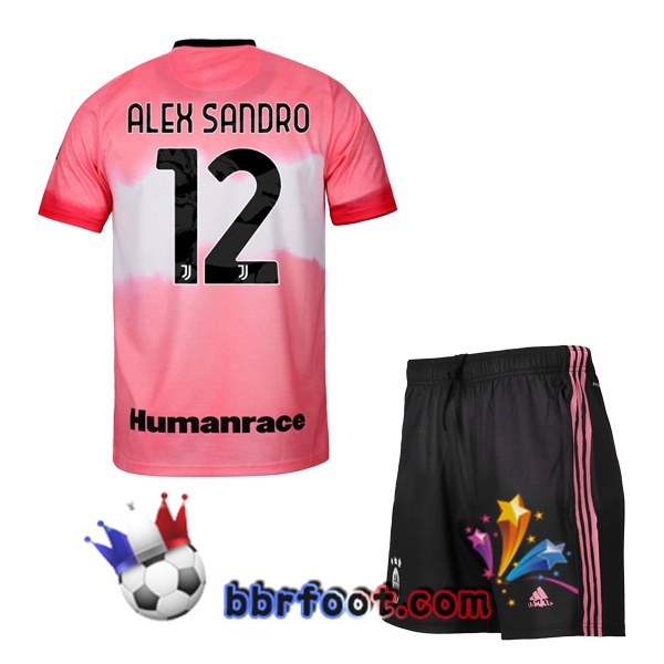 Maillot Foot Juventus (ALEX SANDRO 12) Enfant Adidas X Human Race 20/21
