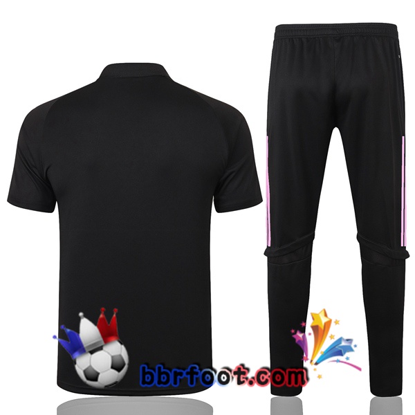 Polo Foot Real Madrid + Pantalon Noir 20/21