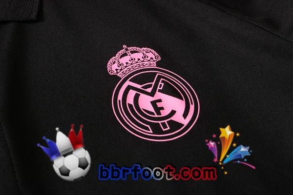 Polo Foot Real Madrid + Pantalon Noir 20/21