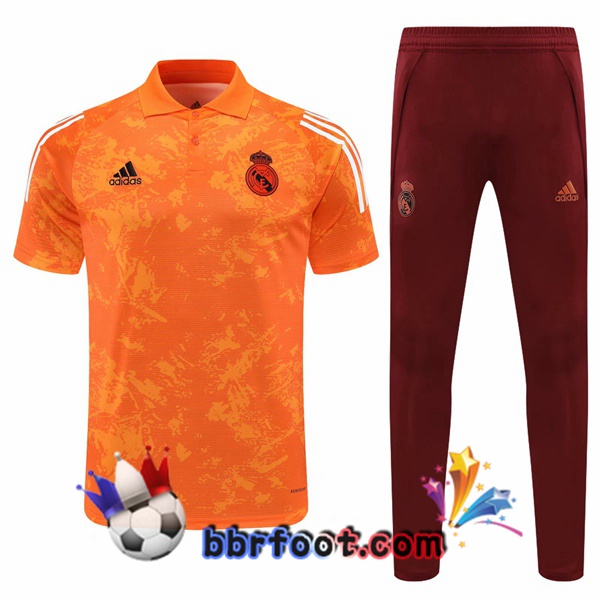 Polo Foot Real Madrid + Pantalon Orange 20/21
