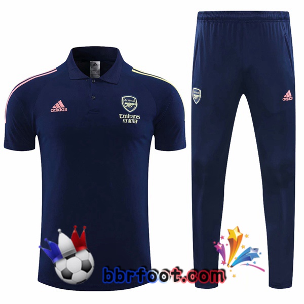 Polo Foot Arsenal + Pantalon Bleu Royal 20/21