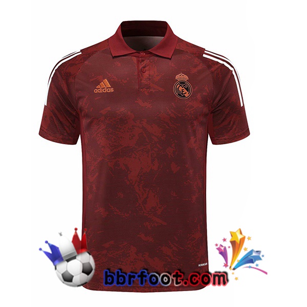 Polo Foot Real Madrid Rouge 20/21