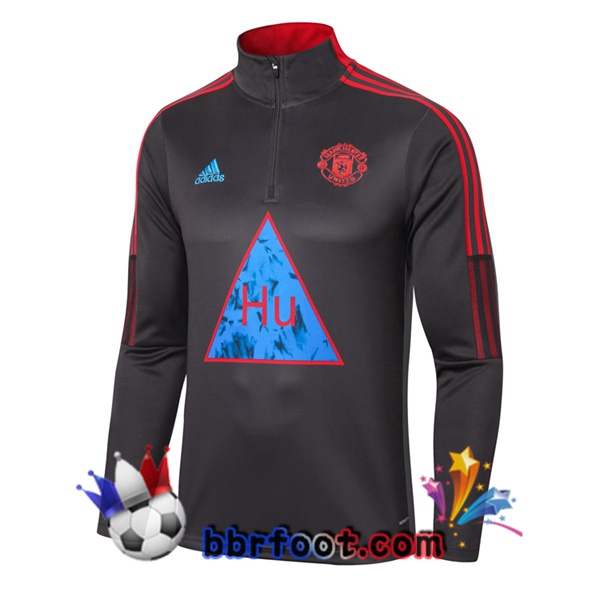 Sweatshirts Homme Manchester United Adidas X Human Race Gris 20/21