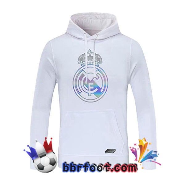 Sweatshirt à Capuche Real Madrid Blanc 20/21