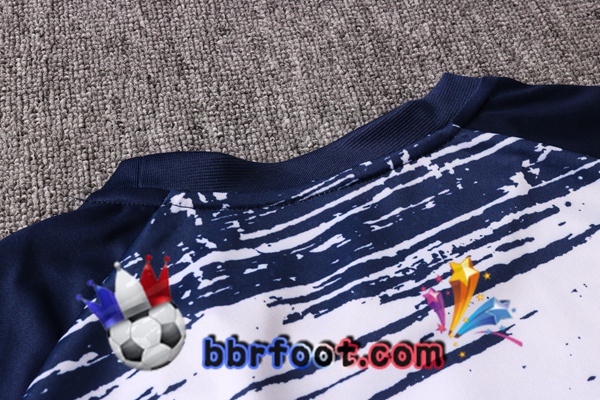 Survetement Foot Real Madrid Blanc Bleu 20/21