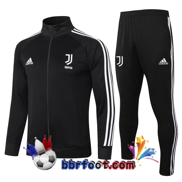 Veste Survetement Foot Juventus Noir 20/21