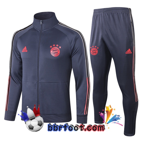 Veste Survetement Foot Bayern Munich Bleu Royal 20/21