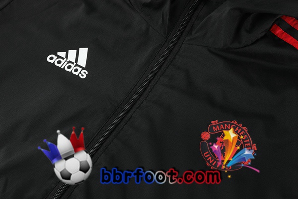 Coupe Vent Survetement Foot Manchester United Noir 20/21