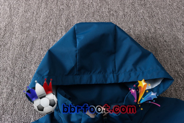 Coupe Vent Survetement Foot Juventus Bleu Royal 20/21