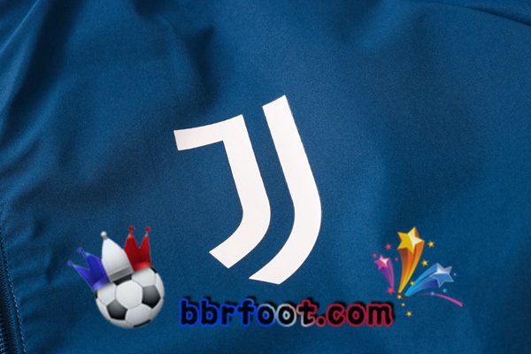 Coupe Vent Survetement Foot Juventus Bleu Royal 20/21